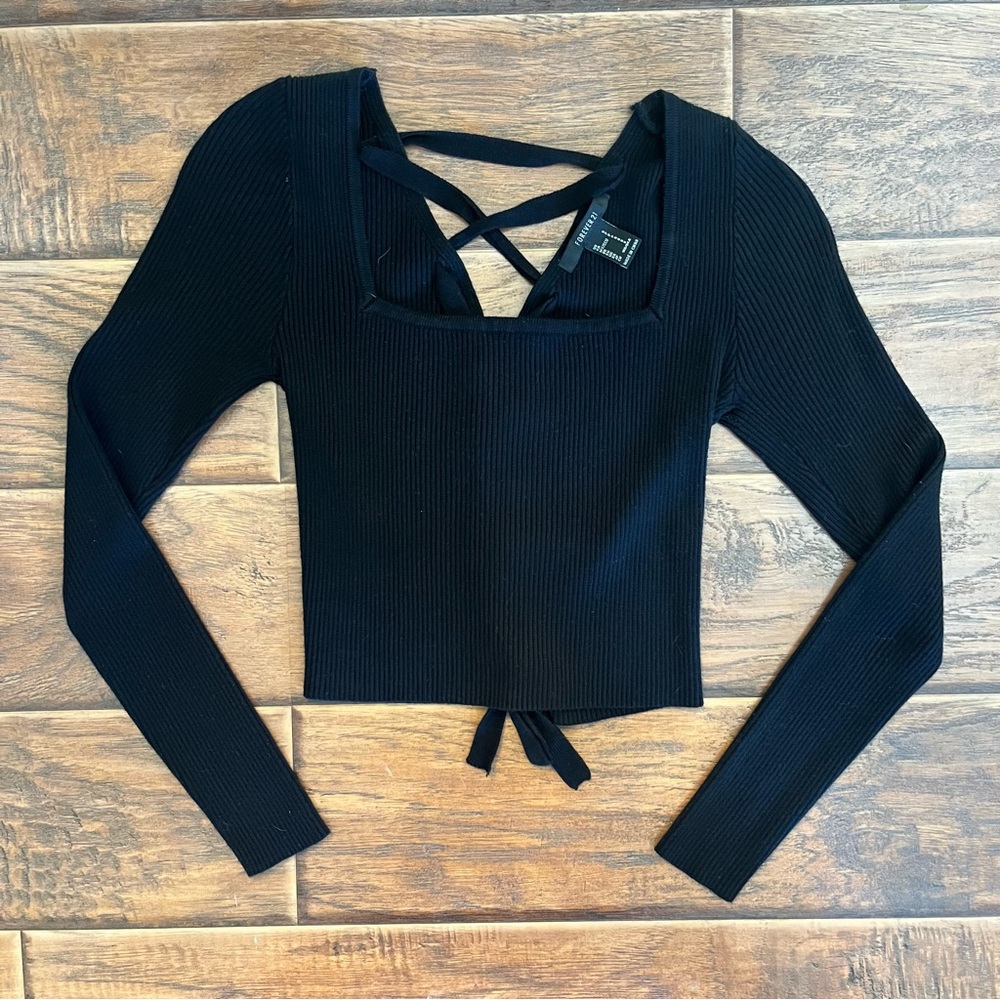 Forever21 | Black Crop Sweater | S
